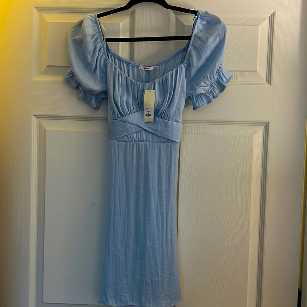 Light blue size medium satin dress